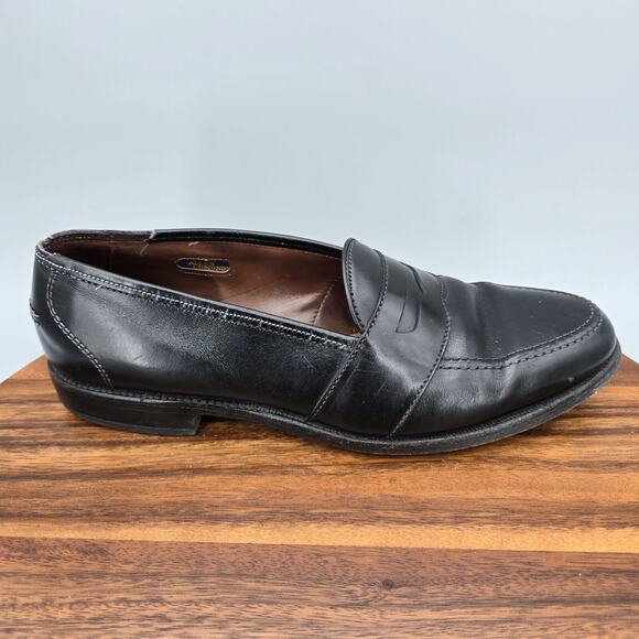 Allen Edmonds Ellington Loafers Men\'s 9 B Black Leather Full Strap Dress Shoes main image 3